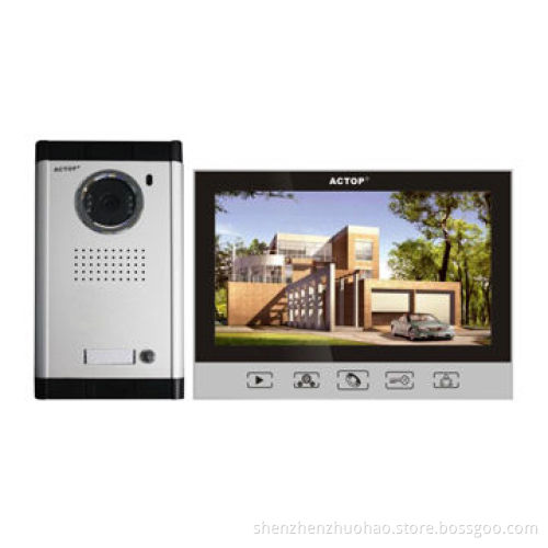 7-inch screen good-quality video door phone, wired memory
